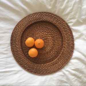 Vintage woven trays/placemats